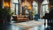 © best stock - luxury classic mansion drawing room