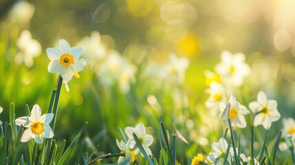 Sticker - Daffodils in the sunlight