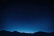 © KumCup - A serene night sky filled with stars over a silhouette of mountains. The main colors are deep blue and black.