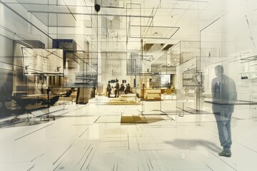 Aufkleber - desk with bunch of papers and pen, user scenario analysis informs design choices