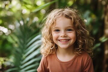 Sticker - portrait of a little child