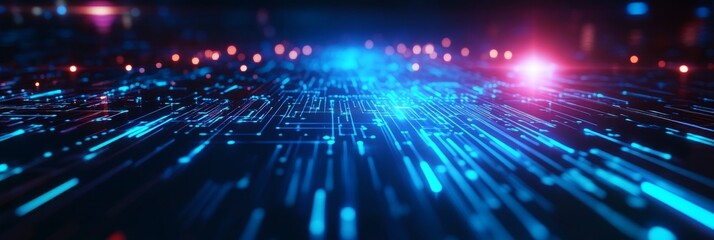 Wall Mural - futuristic digital network technology abstract background - an abstract background representing tech