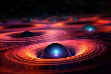 Wall Mural - cosmic swirls: abstract galaxy art