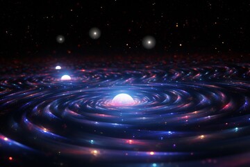 Wall Mural - Cosmic Spiral: A Journey Through the Universe