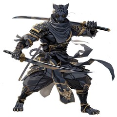 Wall Mural - Anime Panther Warrior