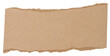 © nndanko - Torn piece of brown cardboard on a white isolated background