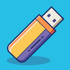 Poster - USB Stick Vector Illustration