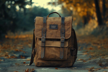 Wall Mural - Vintage Backpack