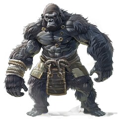 Wall Mural - Anime Gorilla Warrior