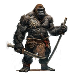 Wall Mural - Anime Gorilla Warrior