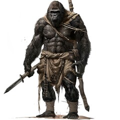 Wall Mural - Anime Gorilla Warrior