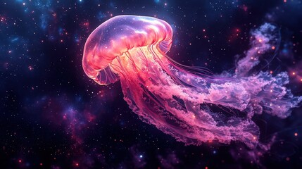 Wall Mural - Cosmic Jellyfish