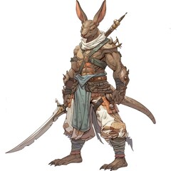 Wall Mural - Anime Kangaroo Warrior 