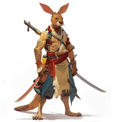 Wall Mural - Anime Kangaroo Warrior 