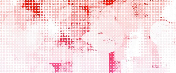 Wall Mural - pink abstract background with halftone pattern