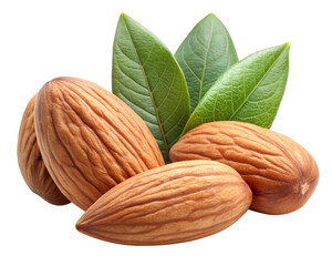 almonds isolated on transparent background png