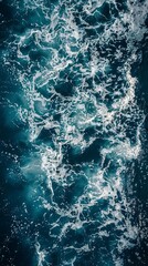 Wall Mural - aerial view of calm water