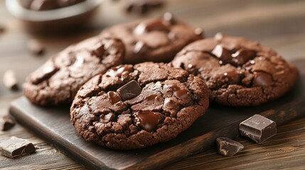 scrumptious, healthful, homemade chocolate cookies