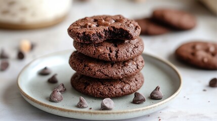 scrumptious, healthful, homemade chocolate cookies