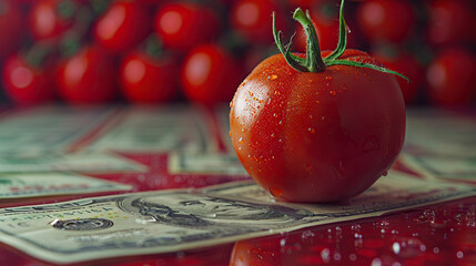 Tomato vegetables isolated on white background. Fresh and juicy whole tomatoes and cut half. Ideal for healthy eating