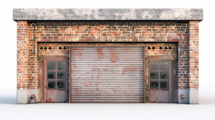 garage isolated on white background