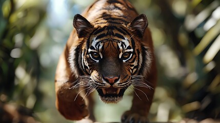 Wall Mural - Close Up of a Tiger in the Jungle