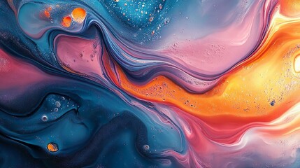 Wall Mural - Gradient wave patterns in a sophisticated digital abstract composition picture