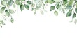 © AbstractAI - Watercolor frame with greenery Eucalyptus leaf borders for invitations cards and logos featuring a natural green border and sage green theme