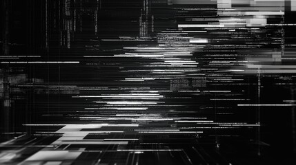 data and technology abstract background black and white background