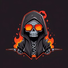 Wall Mural - Grim Reaper with Sunglasses