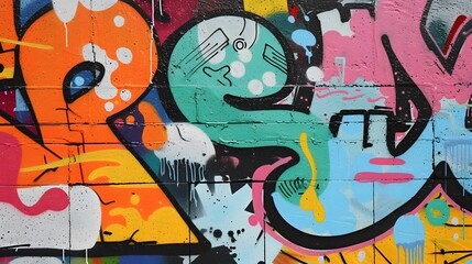 An energetic graffiti-style mural illustrating SUPER SALE  AI generated illustration