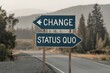 © Pawe - road split sign, change and status quo