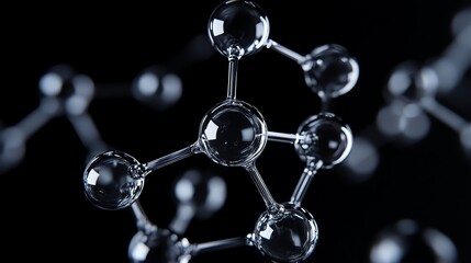 Wall Mural - a close up of a molecular structure.
