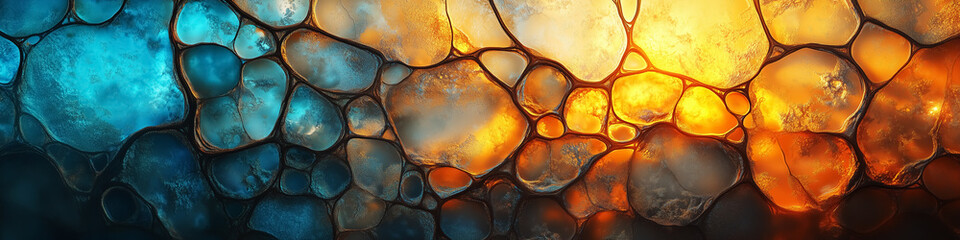 Abstract texture with glowing patterns. Design for Wall Art, Poster Print, Wallpaper & Background