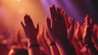 © ArtStage - Close-up of hands clapping at a live concert  AI generated illustration