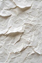 Wall Mural - Close-up of white recycled paper texture  AI generated illustration