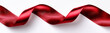 © pattozher - red ribbon isolated on white background