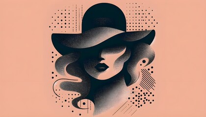 Wall Mural - fashion abstract peach color background