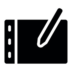 Poster - pen tablet icon 