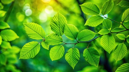 Close-up of vibrant green leaves in forest, foliage, nature, plant, outdoors, lush, texture, fresh, growth, greenery