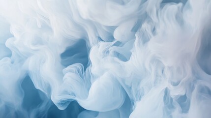 Leinwandbilder - Abstract close-up of smoke clouds forming unique shapes and patterns, with a focus on the fluidity and textures