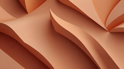 Wall Mural - SHAPE ABSTRACT PEACH COLOR 