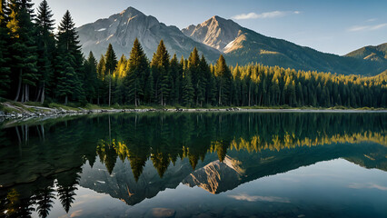 reflection of the lake