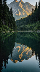 Wall Mural - reflection in the lake