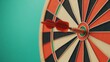 © Stock Media Labs - A close-up of a dartboard with a dart stuck in the bullseye, showcasing precision and focus in dart games.