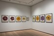 © Michael - Beautiful Pressed Flower Art Showcase in a Minimalist Gallery Environment