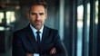 © Alex - Powerful Imagery: Confident Businessman in Tailored Suit for Professional Posters - Perfect for Modern Office Decor or Motivational Spaces