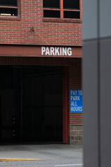 Public parking sign in Downtown Portland, Oregon