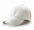 © adri - White Baseball Cap with Curved Bill and Stitching