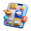 © Beibeinside - App based learning 3d cartoon style illustration